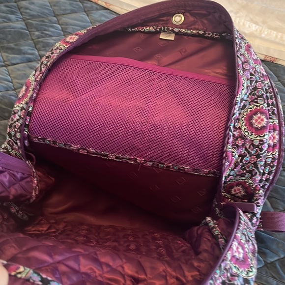 Vera Bradley Purple Paisely Backpack - Picture 6 of 6
